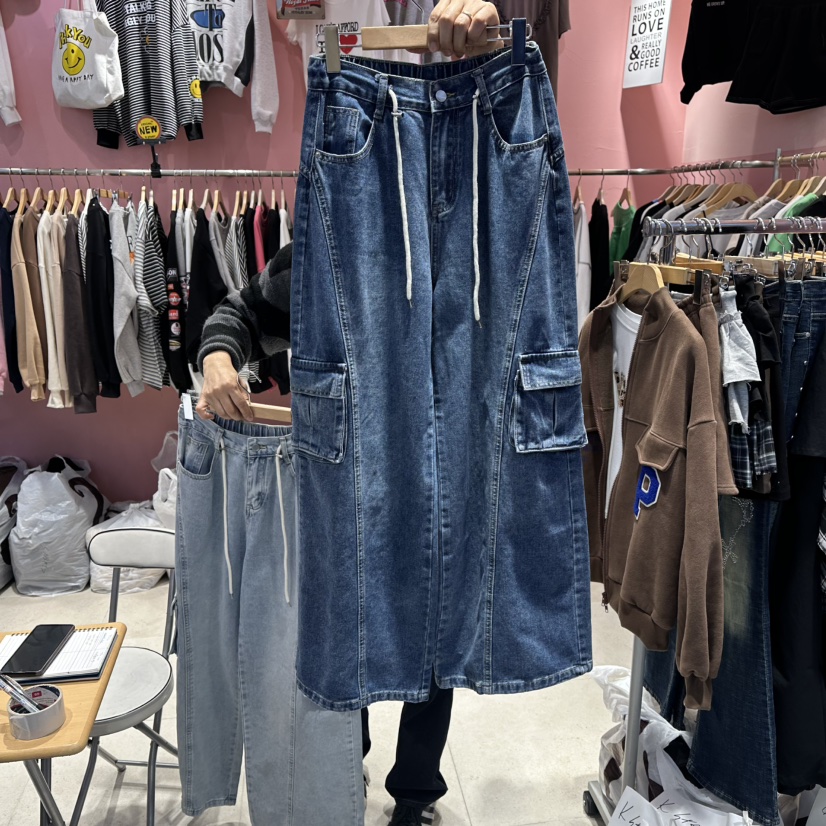 K STORY東大門直郵女裝新品真品休閑熱賣人氣時尚牛仔褲K STORY牛仔褲圖色2