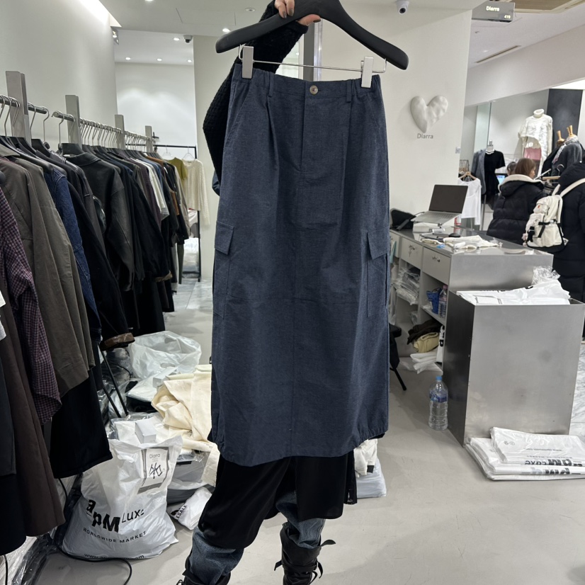 DIARRA韓國代購女裝新品26春夏人氣職業休閑熱賣時尚長裙DIARRA長裙圖色1