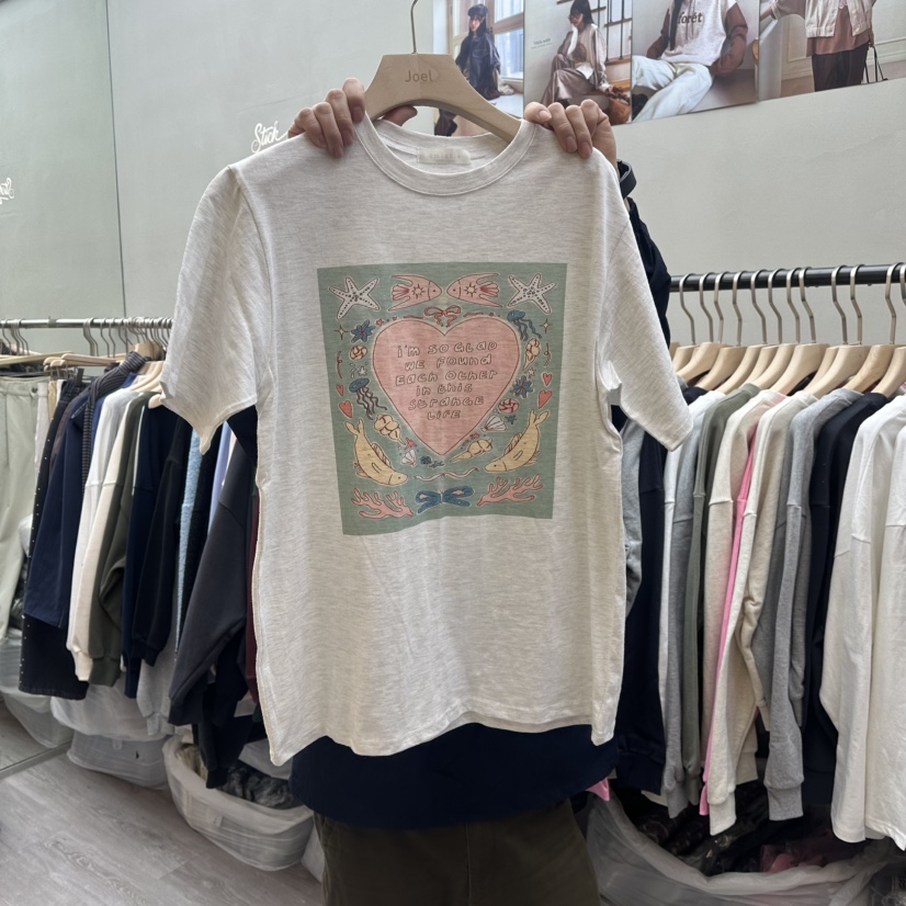 STICK WITH韓國直郵女裝新款時尚職業熱賣推薦休閑真品T恤STICK WITHT恤圖色1