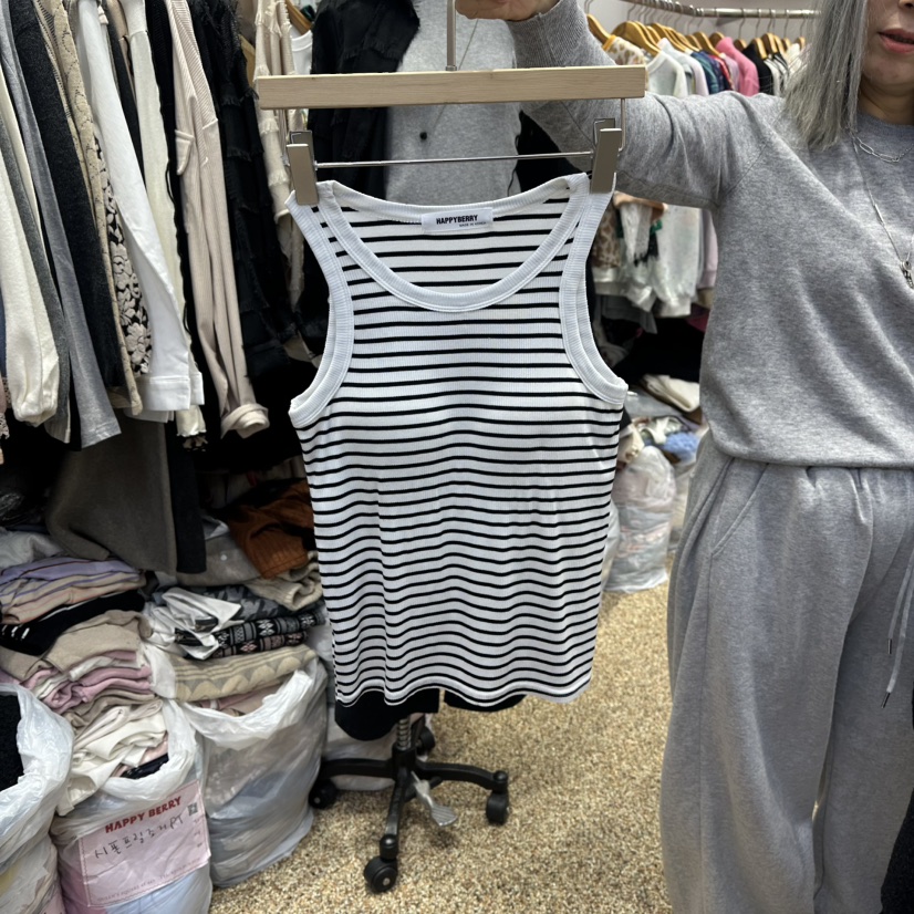 HAPPYBERRY東大門代購女裝新品職業真品休閑時尚吊帶背心HAPPYBERRY吊帶/背心圖色1