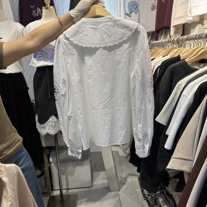 COCO HOLIC韓國代購女士新款真品職業人氣時尚襯衫蕾絲衫COCO HOLIC襯衫/蕾絲衫