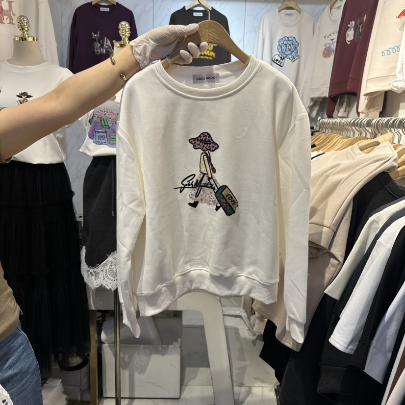 COCO HOLIC韓國直郵女裝新品時尚熱賣26春夏推薦人氣衛衣COCO HOLIC衛衣圖色1