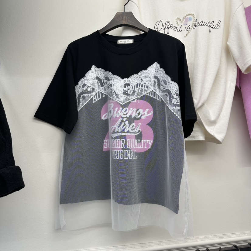 BORA BORA韓國直郵女士新品休閑時尚人氣熱賣職業26春夏T恤BORA BORAT恤圖色3