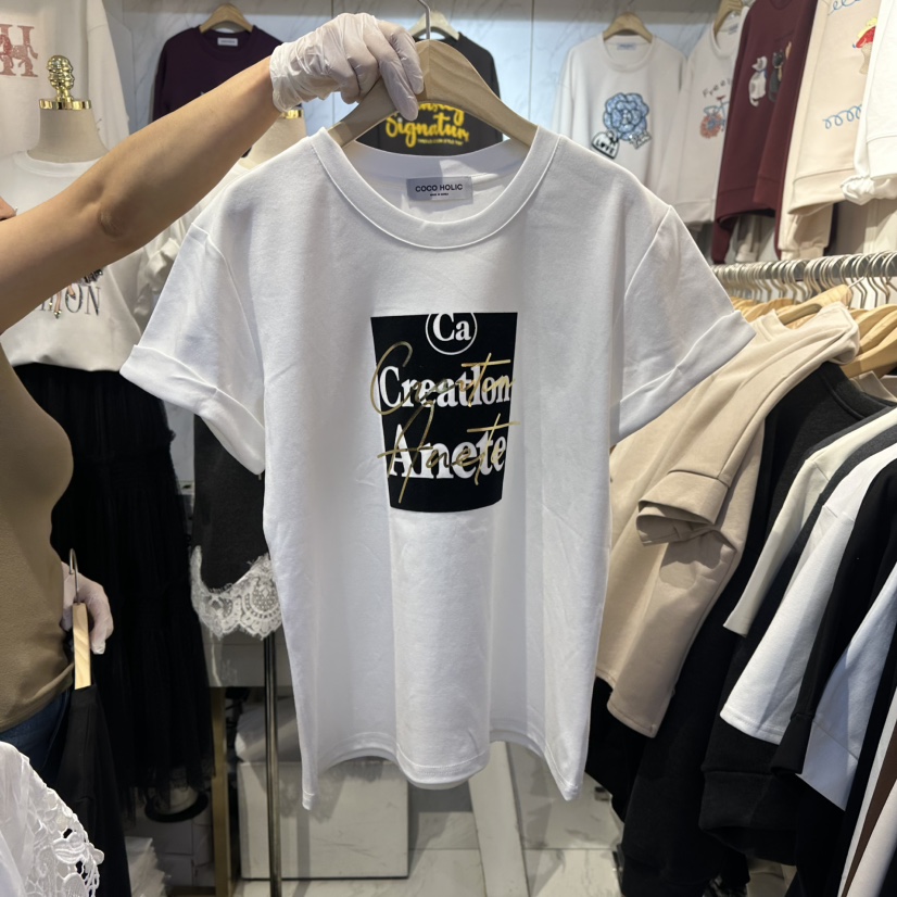 COCO HOLIC東大門直郵女裝新品休閑推薦時尚真品職業T恤COCO HOLICT恤圖色1