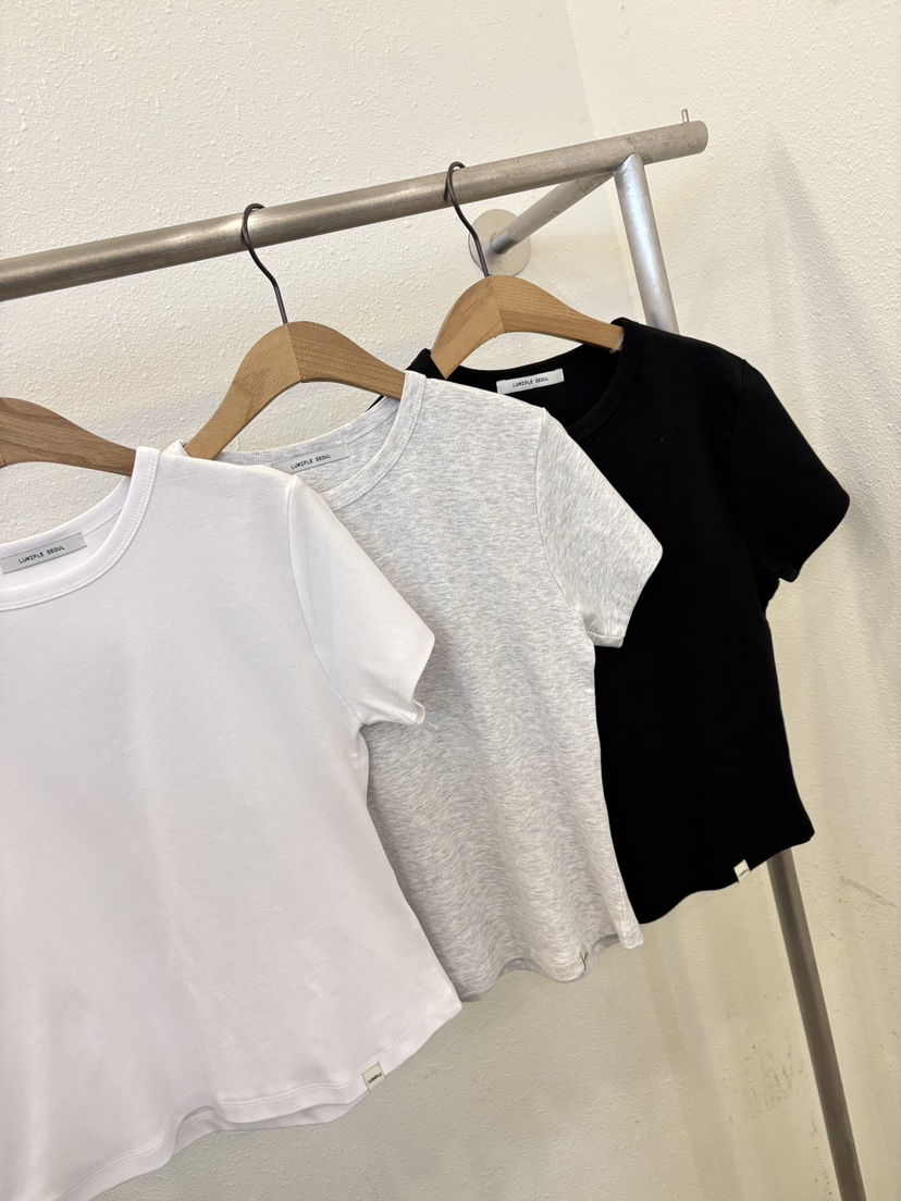 LUMIPLE韓國直郵女裝新款職業真品休閑時尚人氣推薦26春夏T恤LUMIPLET恤