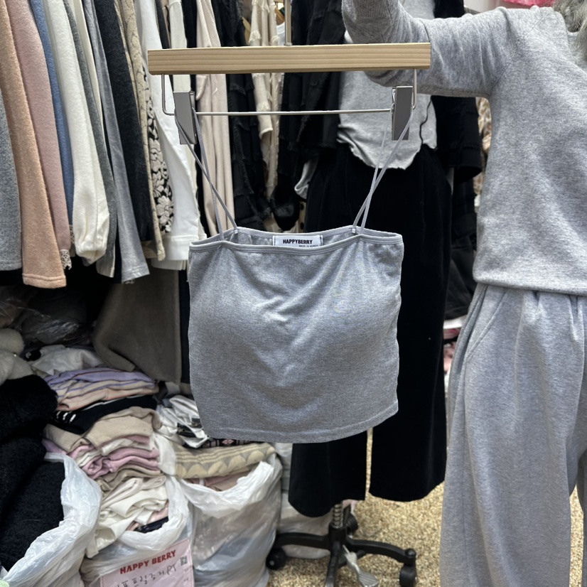 HAPPYBERRY韓國直郵女裝新款人氣職業真品時尚26春夏吊帶背心HAPPYBERRY吊帶/背心圖色2