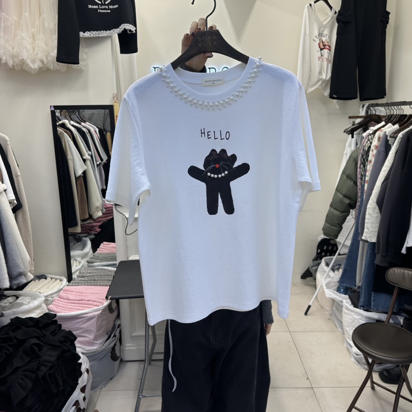 BORA BORA東大門直郵女士新品職業休閑推薦時尚真品人氣T恤BORA BORAT恤圖色1