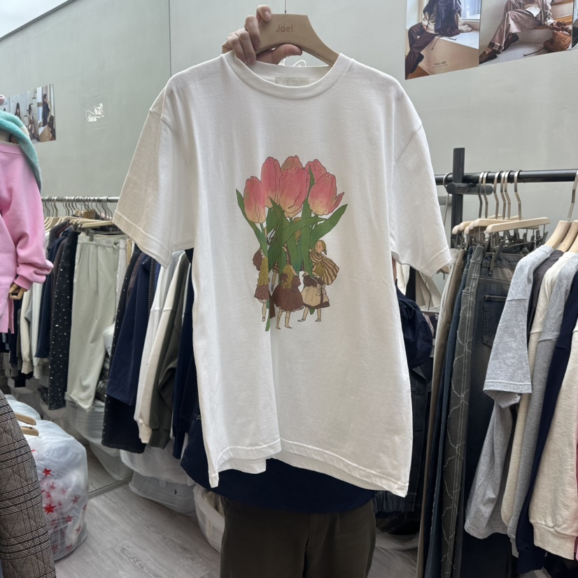 STICK WITH東大門實拍女裝新品26春夏真品熱賣人氣職業T恤STICK WITHT恤圖色1