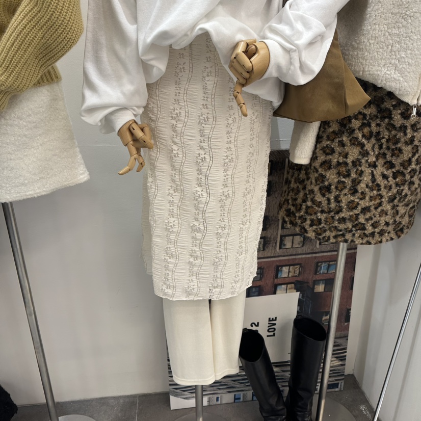 DELIGHT-L韓國代購女士新品26春夏人氣推薦職業裙褲蕾絲DELIGHT-L裙褲圖色1