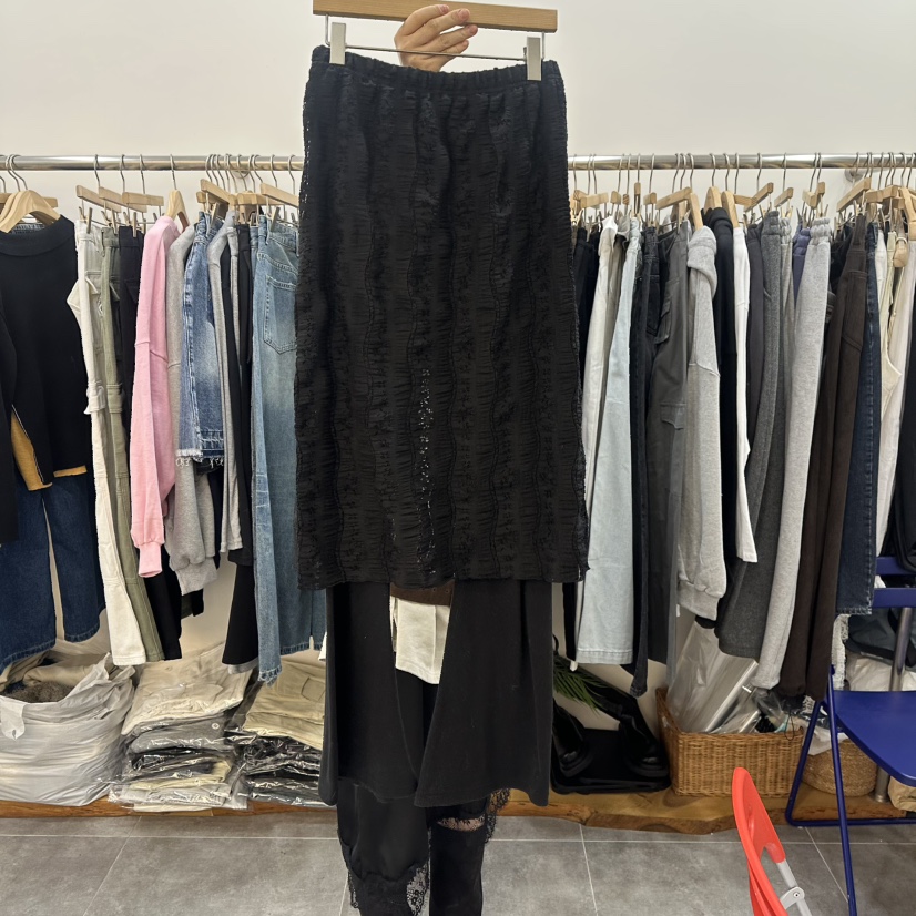 DELIGHT-L韓國代購女士新品26春夏人氣推薦職業裙褲蕾絲DELIGHT-L裙褲圖色2