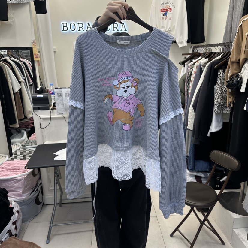 BORA BORA東大門實拍女士新品真品熱賣休閑衛衣不含腰包BORA BORA衛衣圖色2