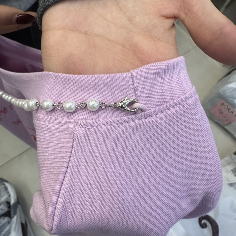 BORA BORA東大門實拍女士新款時尚推薦熱賣T恤可拆卸含飾品BORA BORAT恤