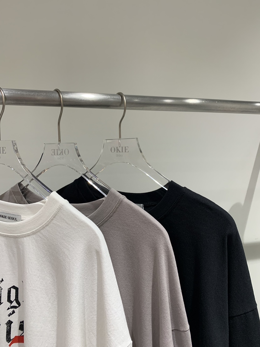 OKIE東大門實拍女士新款熱賣真品推薦職業時尚長袖T恤寬松OKIE長袖T恤