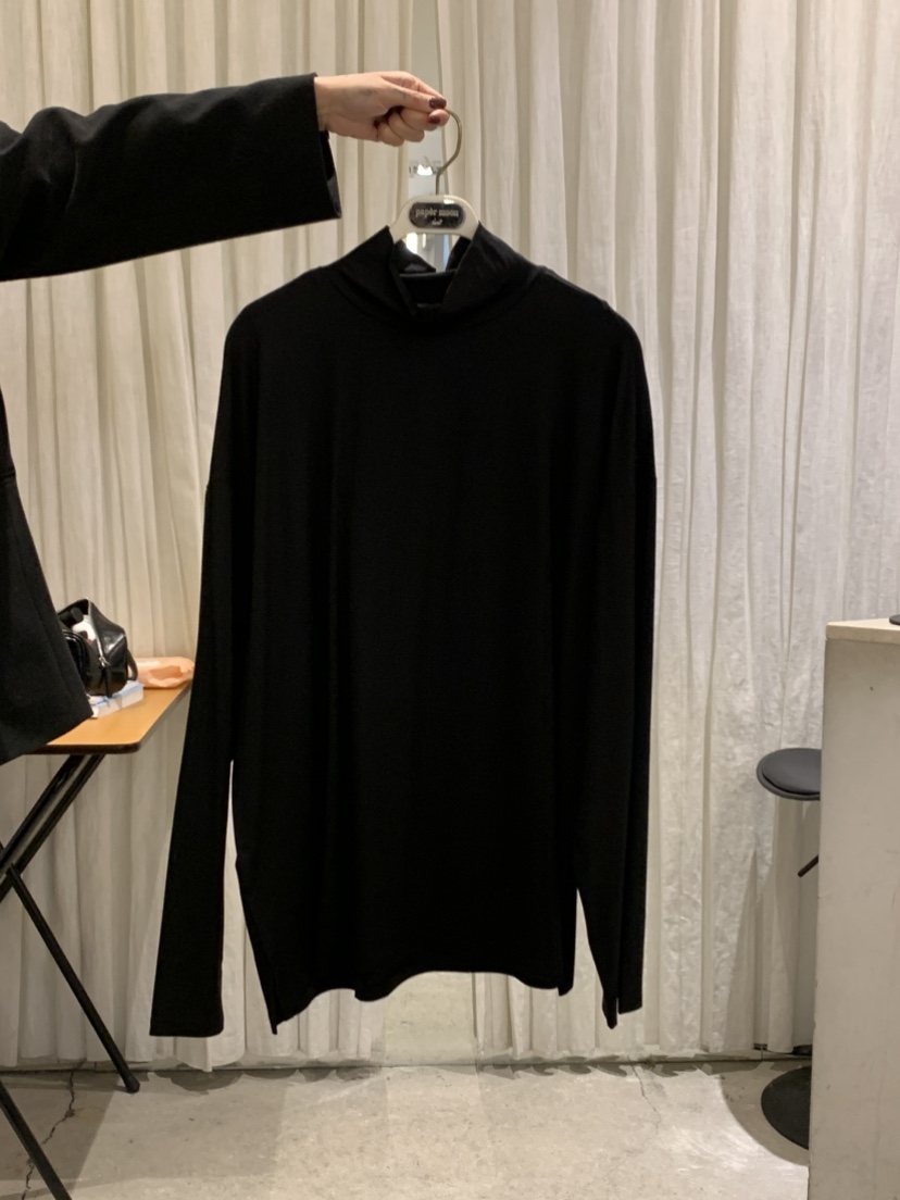 PAPERMOON韓國直郵女士新款26春夏推薦真品長袖T恤天絲寬松paper moon長袖T恤圖色1