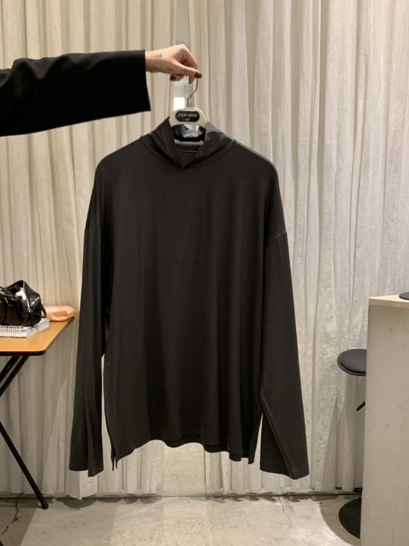 PAPERMOON韓國直郵女士新款26春夏推薦真品長袖T恤天絲寬松paper moon長袖T恤圖色3