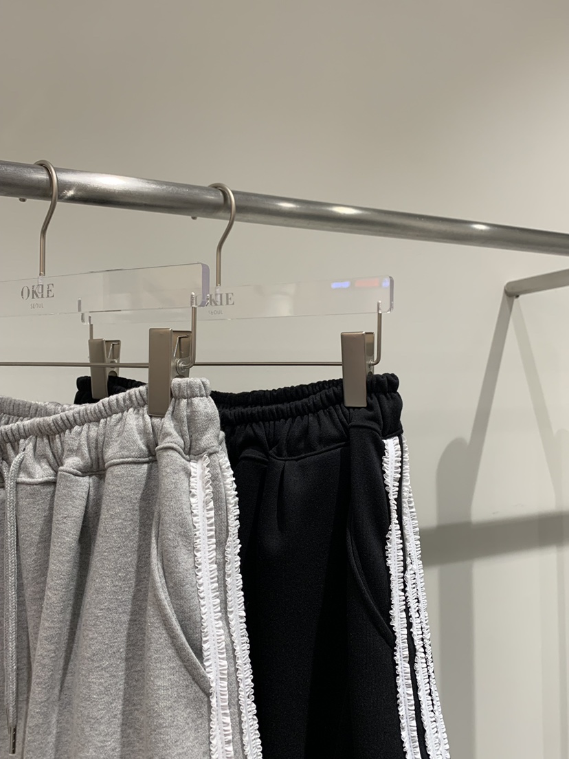 OKIE韓國直郵女裝新款時尚職業推薦人氣熱賣真品休閑褲蕾絲OKIE休閑褲