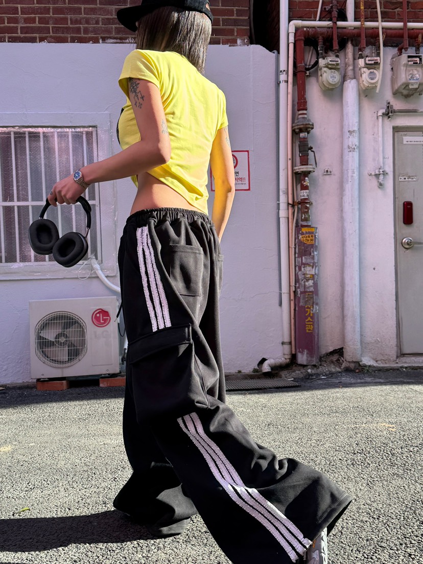 OKIE韓國直郵女裝新款時尚職業推薦人氣熱賣真品休閑褲蕾絲OKIE休閑褲