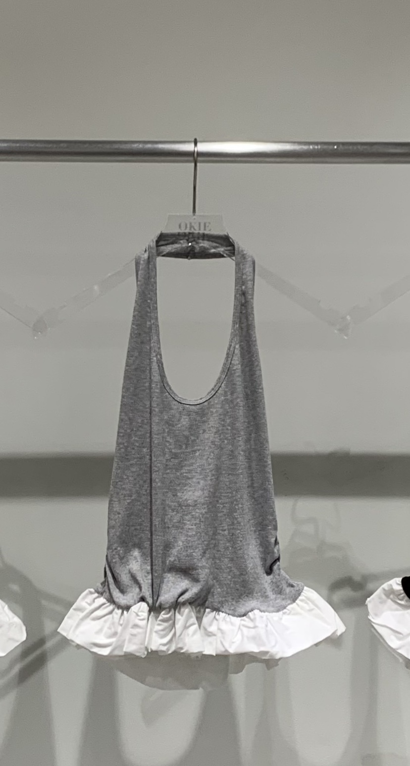 OKIE韓國代購女裝新品26春夏休閑熱賣人氣真品時尚吊帶背心OKIE吊帶/背心圖色2