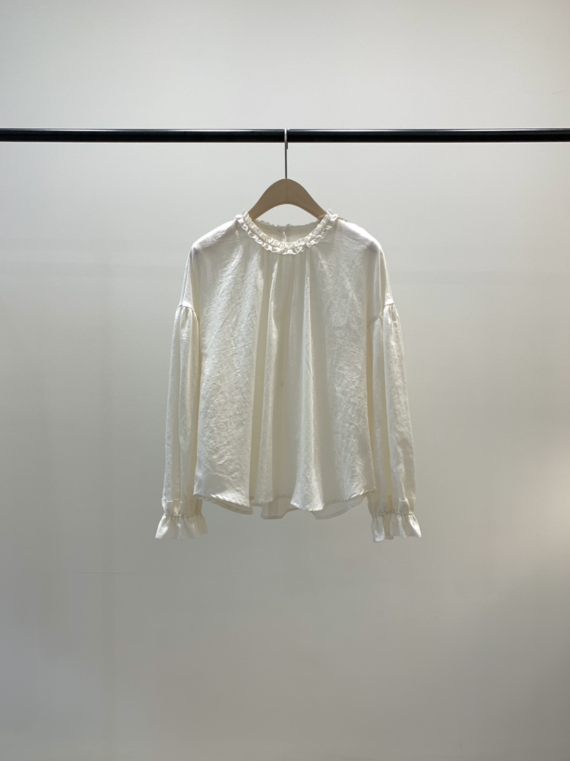 KNOCK韓國代購女士新品時尚真品推薦26春夏休閑襯衫蕾絲衫KNOCK襯衫/蕾絲衫圖色2