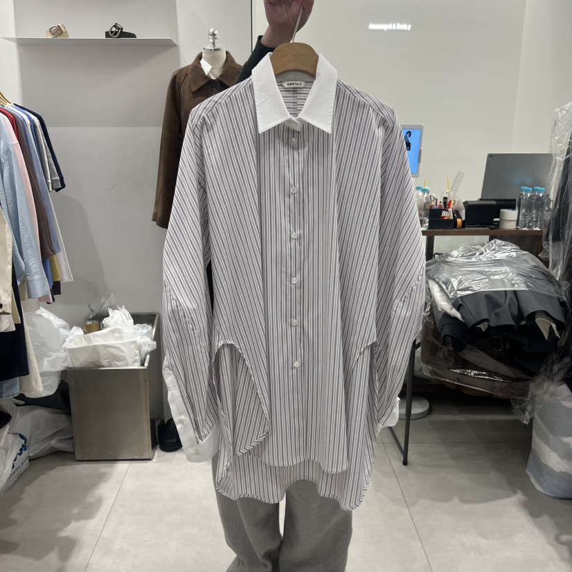 ANN MARGRET東大門實拍女裝新品職業襯衫蕾絲衫GRETA.Y襯衫/蕾絲衫圖色2