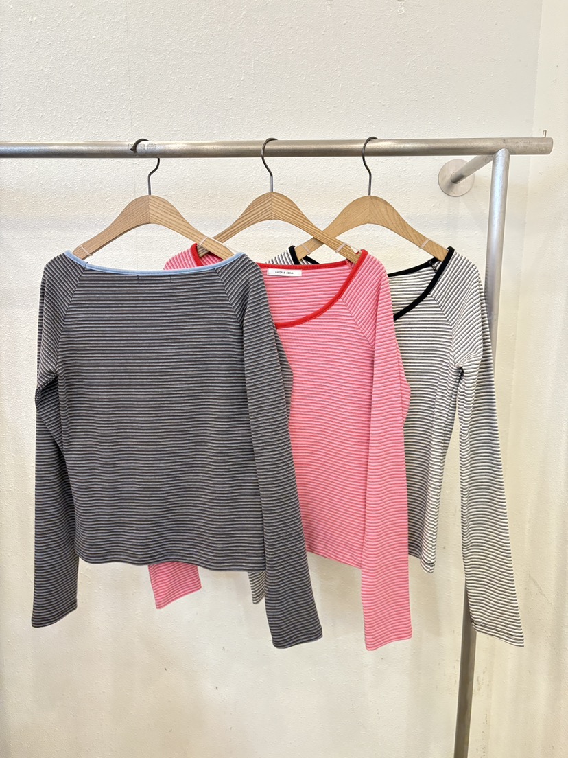 LUMIPLE韓國直郵女士新款休閑人氣職業真品時尚26春夏長袖T恤LUMIPLE長袖T恤