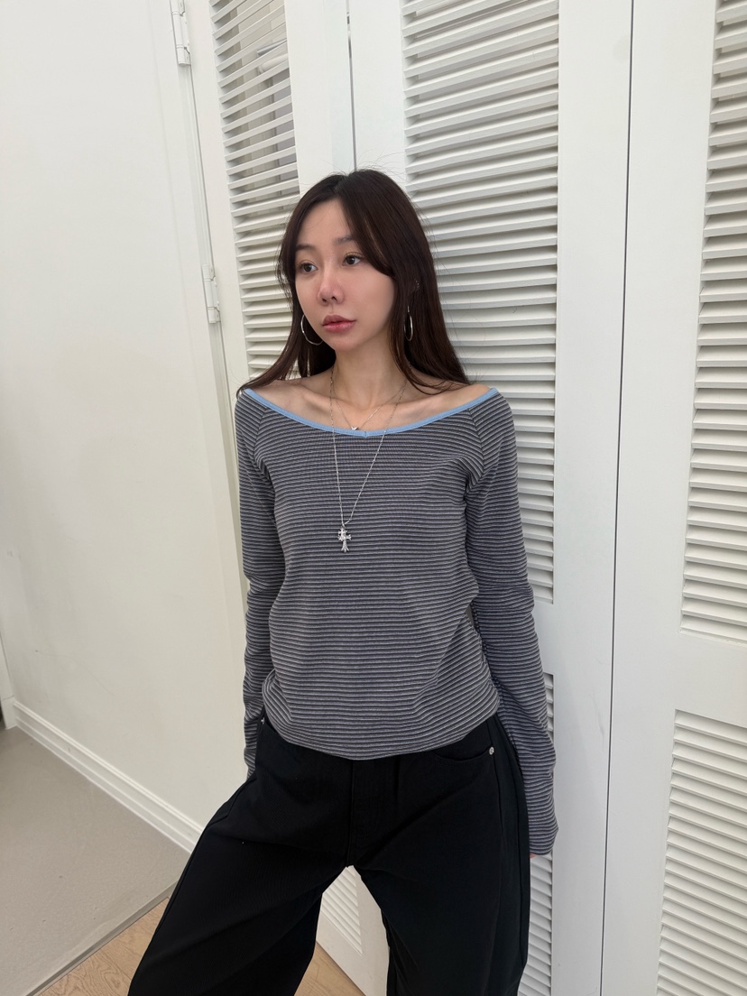 LUMIPLE韓國直郵女士新款休閑人氣職業真品時尚26春夏長袖T恤LUMIPLE長袖T恤