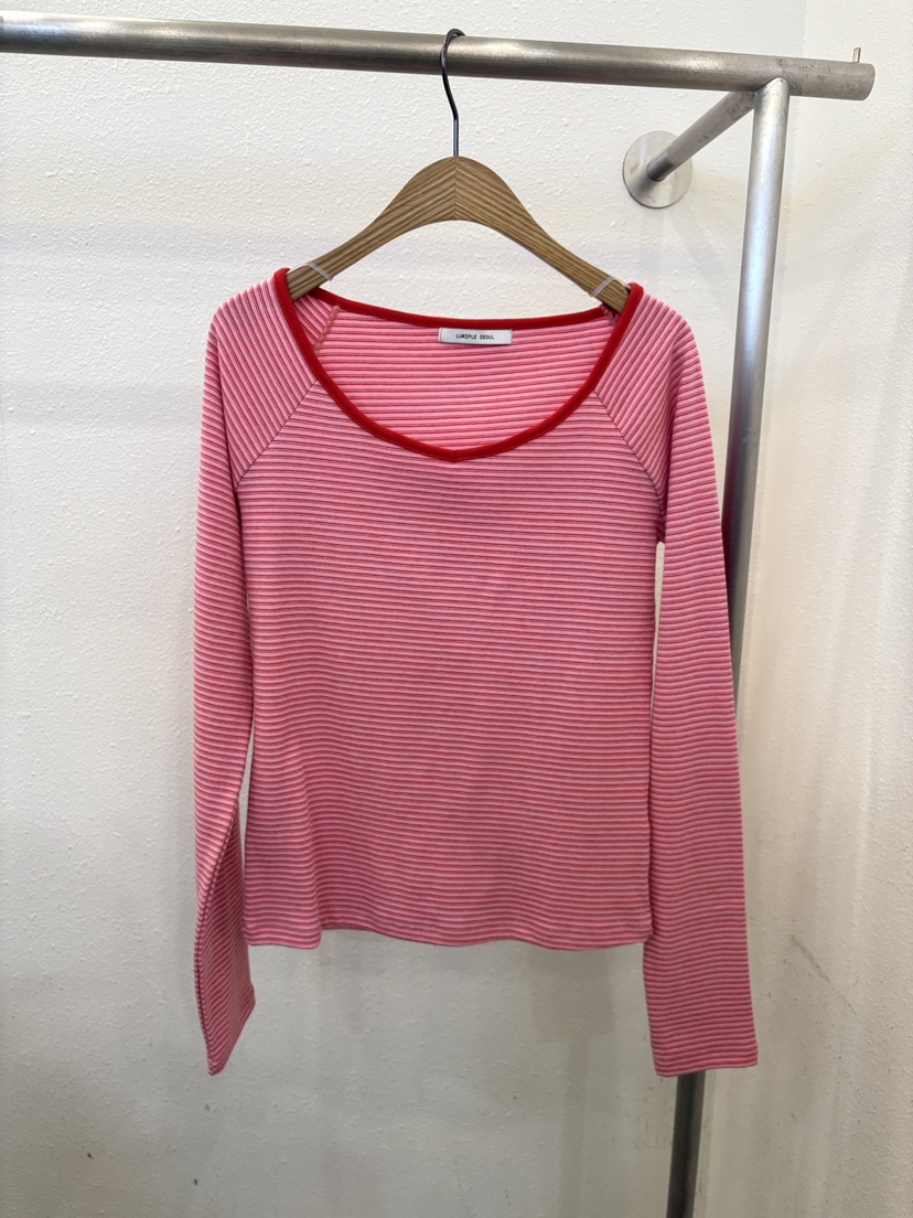 LUMIPLE韓國直郵女士新款休閑人氣職業真品時尚26春夏長袖T恤LUMIPLE長袖T恤圖色3