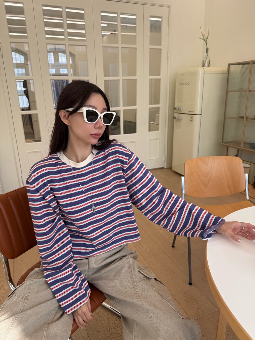 LUMIPLE韓國直郵女裝新款人氣真品時尚熱賣26春夏長袖T恤LUMIPLE長袖T恤