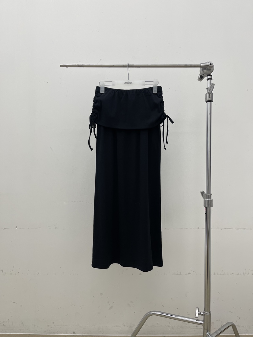 ATMOSPHERE東大門實拍女士新品時尚熱賣人氣真品26春夏長裙ATMOSPHERE/BLING長裙圖色2黑