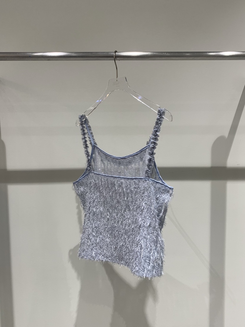 OKIE韓國代購女裝新品真品休閑26春夏職業吊帶背心雪紡紐扣OKIE吊帶/背心