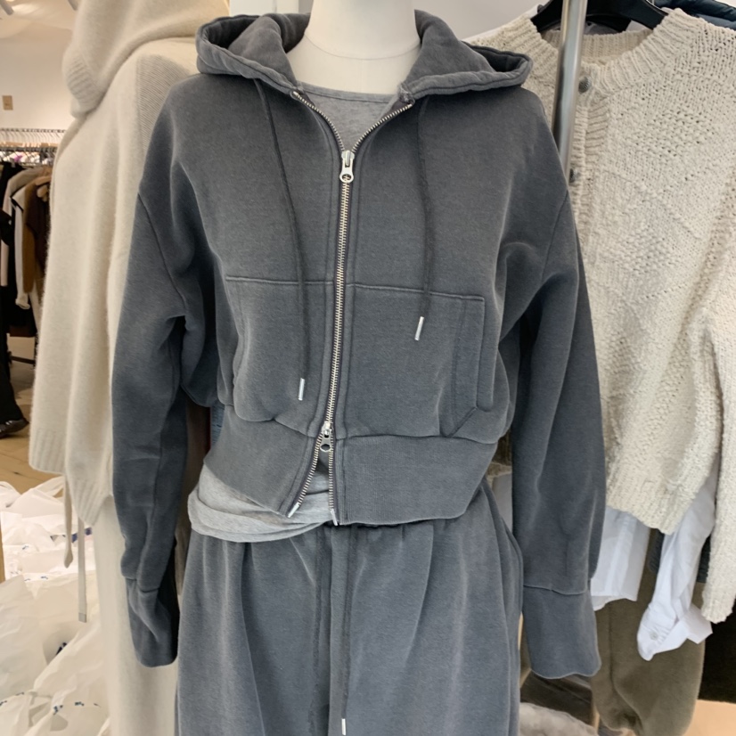 THE STARDUST東大門代購女裝新品26春夏真品衛衣拉鏈兜帽THE STARDUST衛衣圖色2