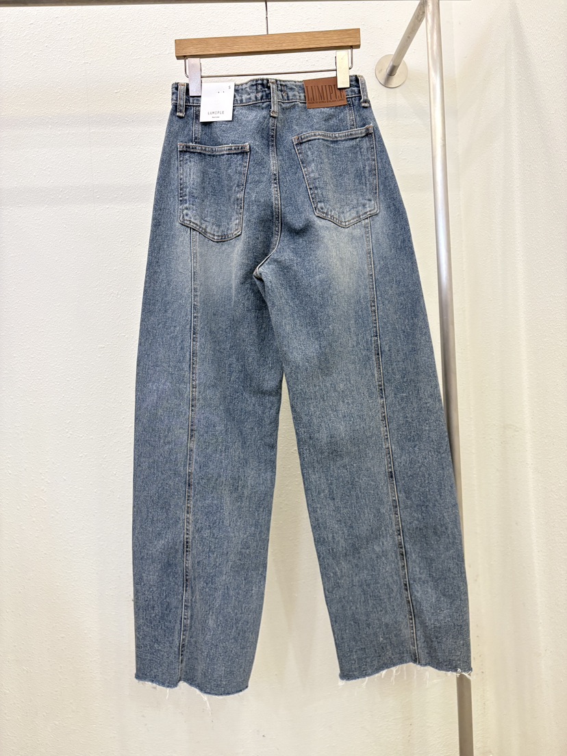 LUMIPLE東大門實拍女裝新款休閑真品推薦職業26春夏牛仔褲LUMIPLE牛仔褲