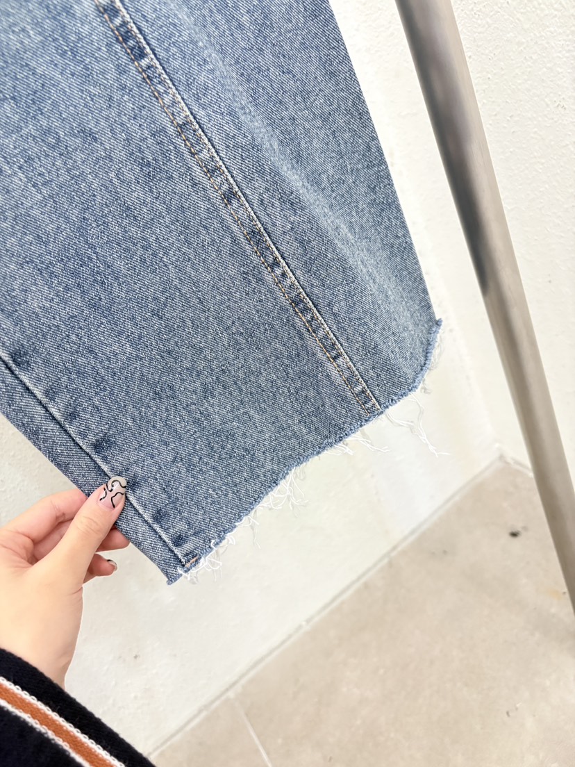 LUMIPLE東大門實拍女裝新款休閑真品推薦職業26春夏牛仔褲LUMIPLE牛仔褲