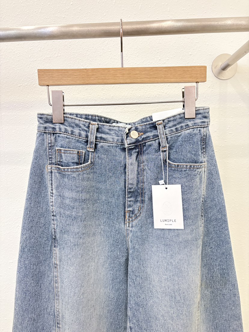 LUMIPLE東大門實拍女裝新款休閑真品推薦職業26春夏牛仔褲LUMIPLE牛仔褲