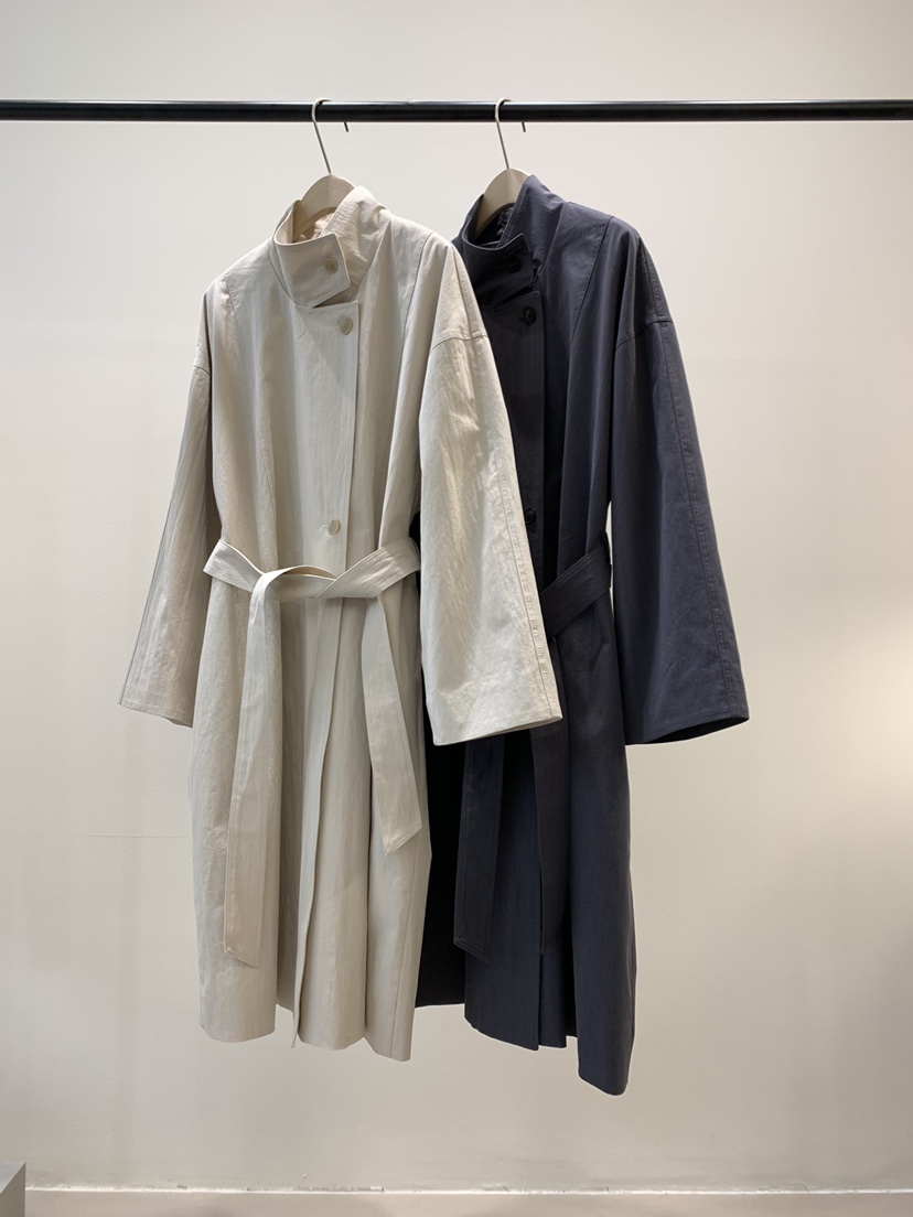 KNOCK東大門代購女裝新款26春夏時尚真品職業熱賣長款風衣KNOCK長款風衣