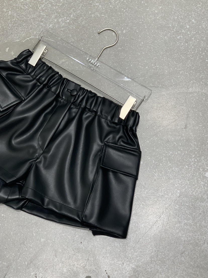 OKIE東大門代購女士新品休閑26春夏職業人氣推薦短褲皮革OKIE短褲