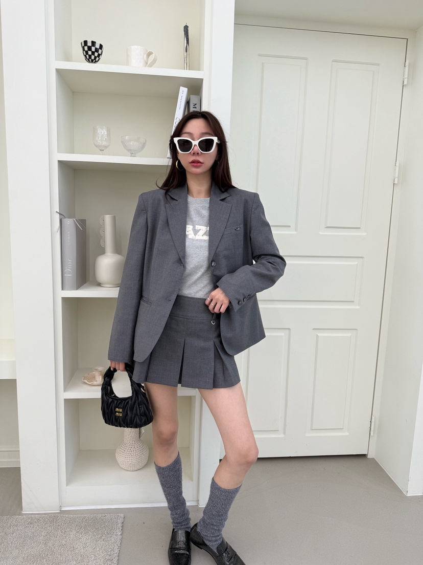 LUMIPLE東大門代購女裝新品時尚熱賣真品職業裙褲百褶褶裙LUMIPLE裙褲