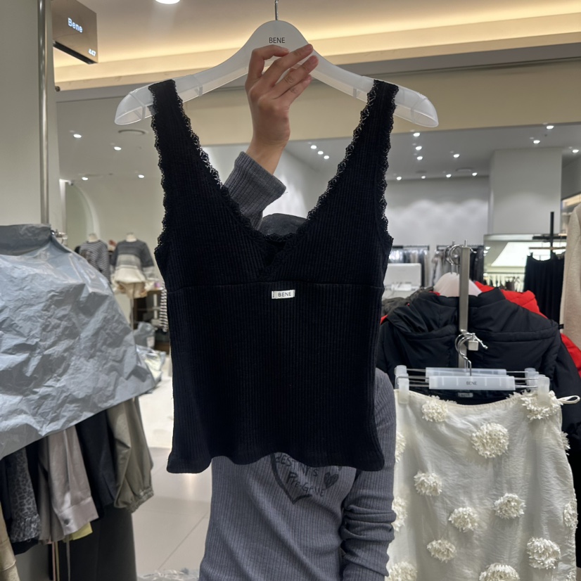 BENE東大門直郵女裝新品真品26春夏推薦人氣休閑吊帶背心BENE吊帶/背心圖色5黑色