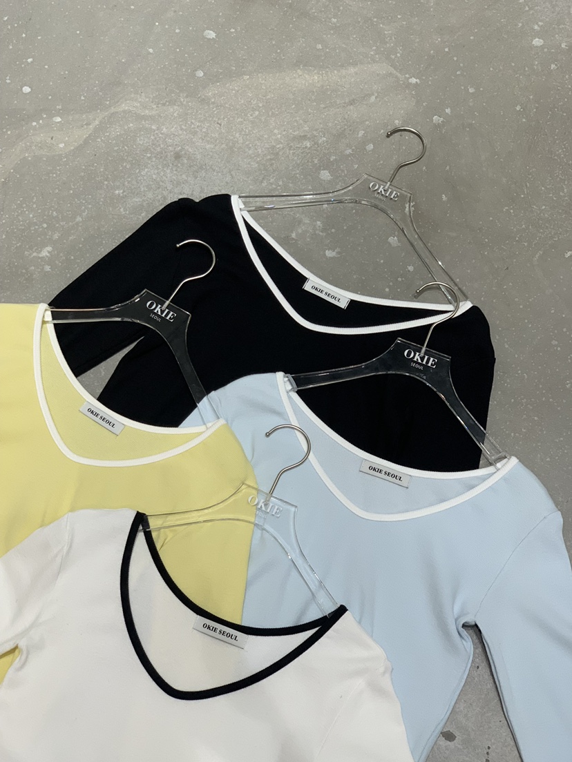 OKIE東大門代購女士新品時尚職業休閑熱賣推薦26春夏長袖T恤OKIE長袖T恤
