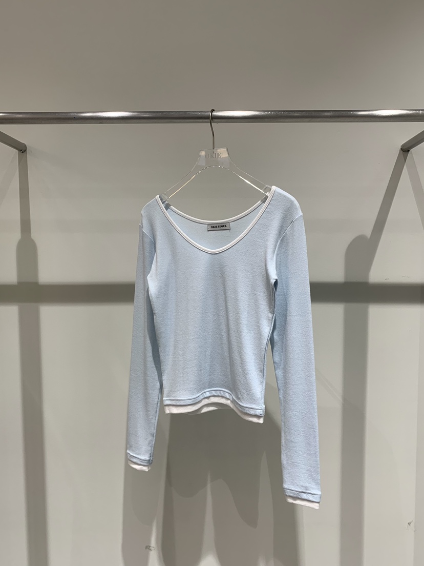 OKIE東大門代購女士新品時尚職業休閑熱賣推薦26春夏長袖T恤OKIE長袖T恤圖色3