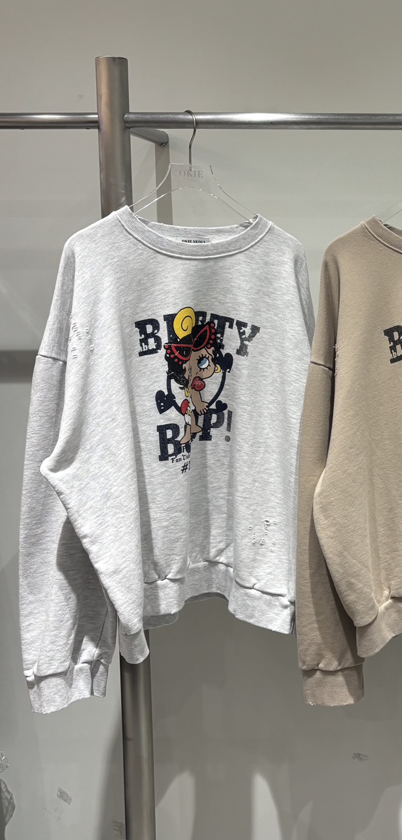 OKIE韓國代購女裝新品時尚26春夏職業熱賣真品休閑推薦衛衣OKIE衛衣圖色3