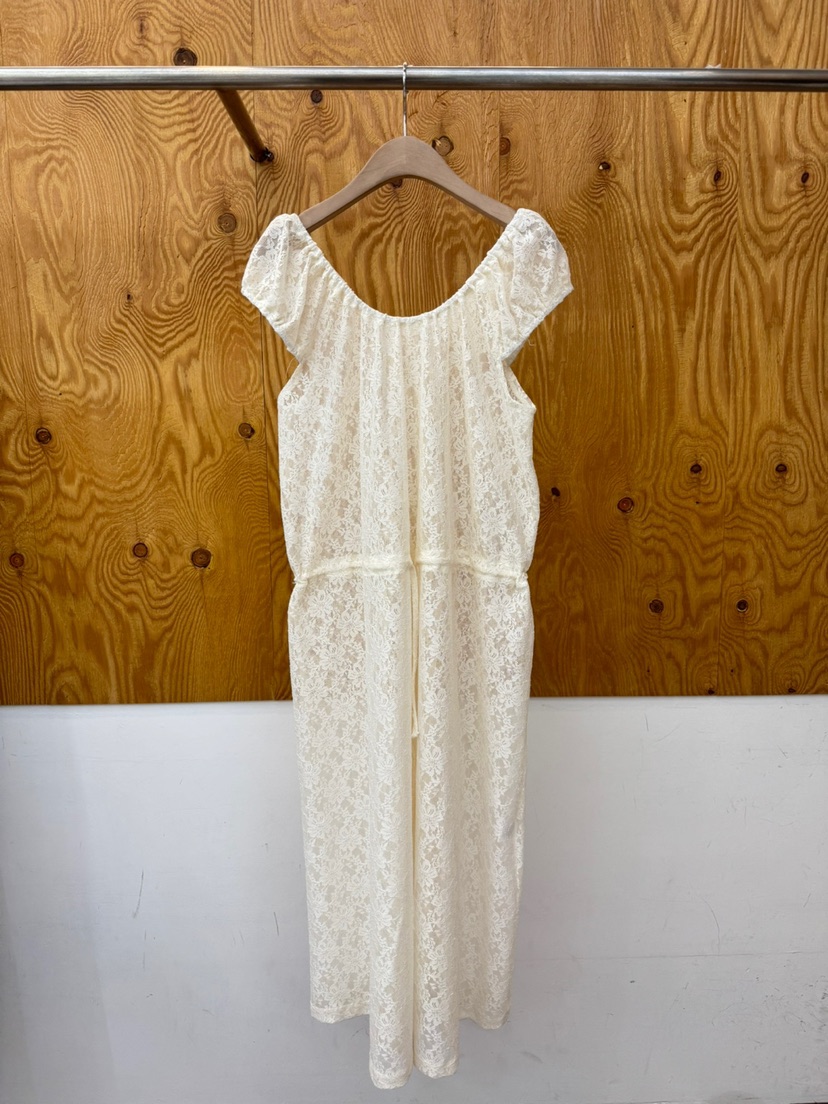 PROJECTVIEW東大門直郵女裝新款真品推薦26春夏連衣裙蕾絲褶皺PROJECTVIEW連衣裙圖色1