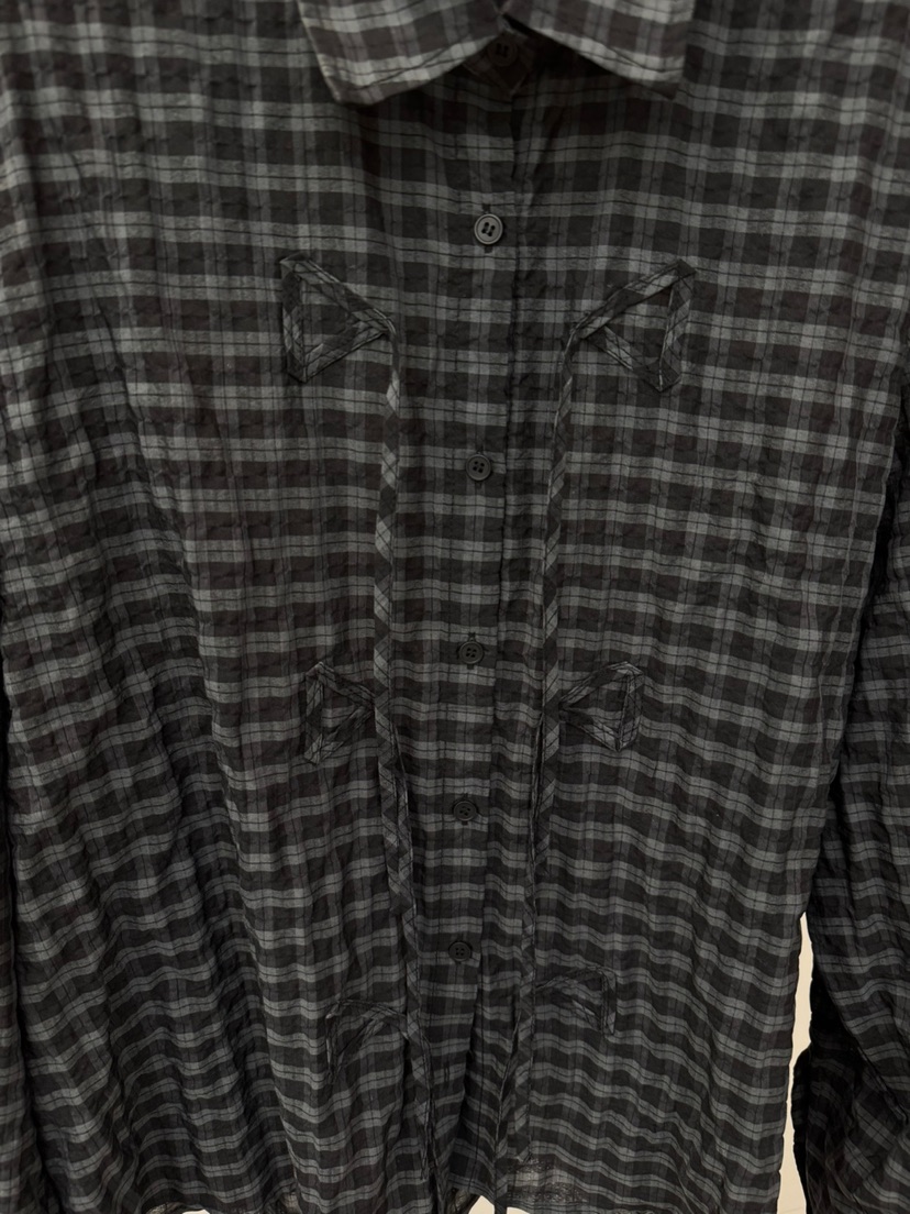 PROJECTVIEW東大門直郵女士新款推薦熱賣休閑襯衫蕾絲衫格子PROJECTVIEW襯衫/蕾絲衫