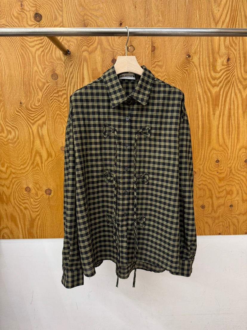 PROJECTVIEW東大門直郵女士新款推薦熱賣休閑襯衫蕾絲衫格子PROJECTVIEW襯衫/蕾絲衫圖色1