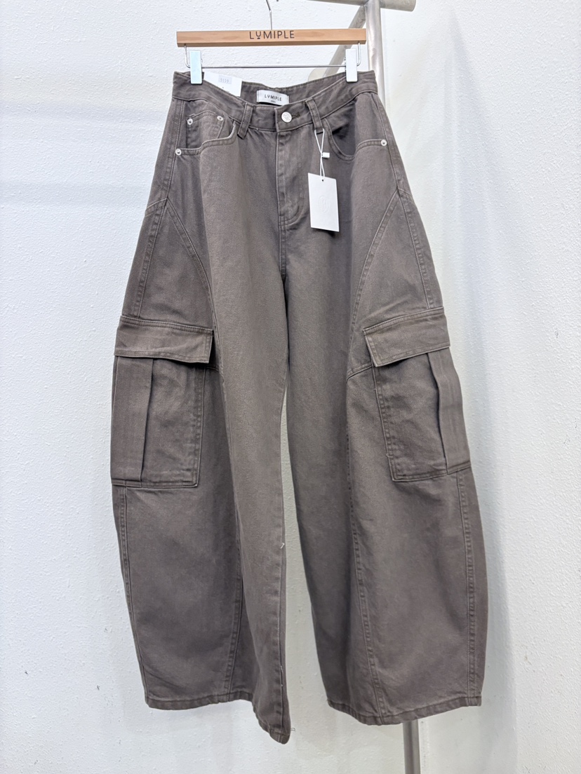 LUMIPLE韓國直郵女裝新款推薦26春夏休閑真品時尚人氣休閑褲LUMIPLE休閑褲圖色2棕色