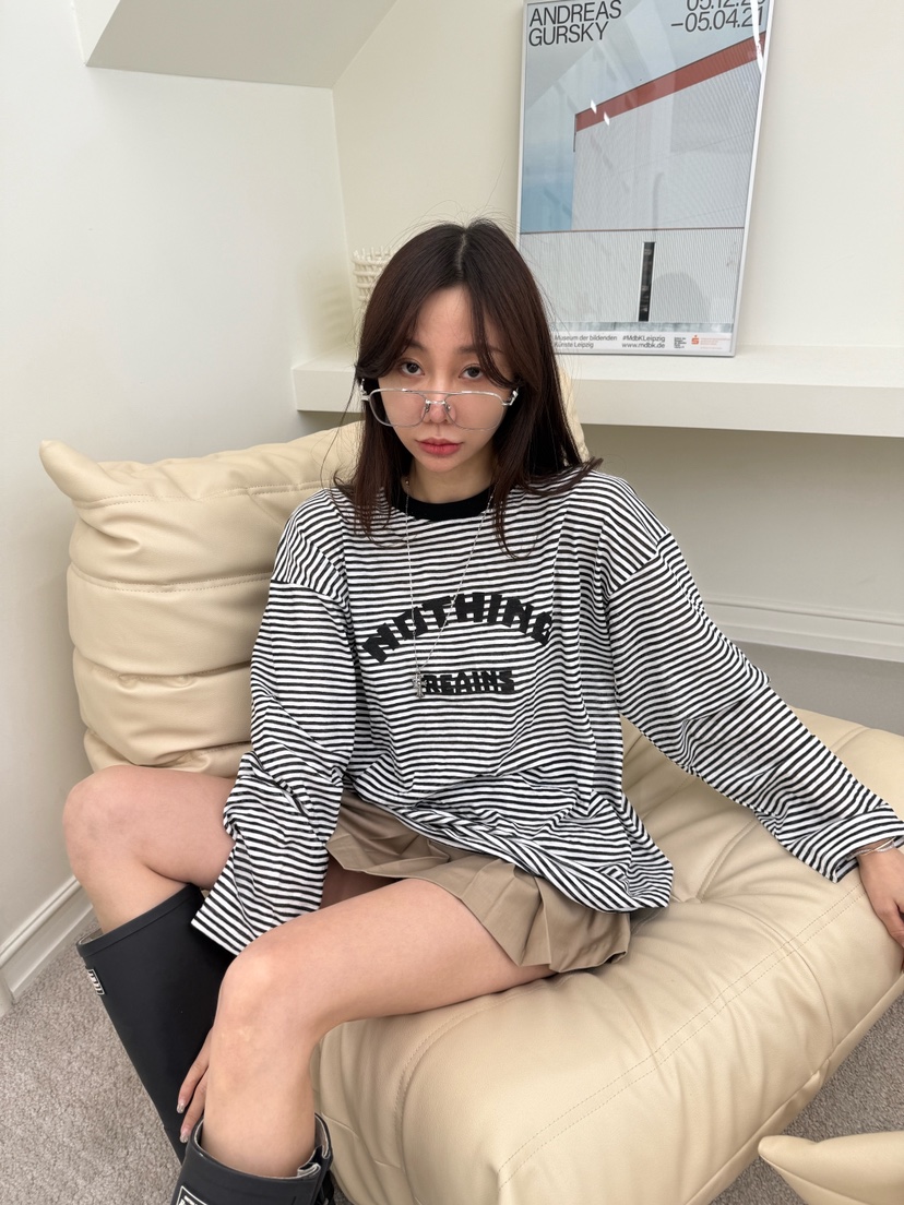 LUMIPLE韓國代購女裝新款休閑熱賣人氣時尚26春夏長袖T恤LUMIPLE長袖T恤