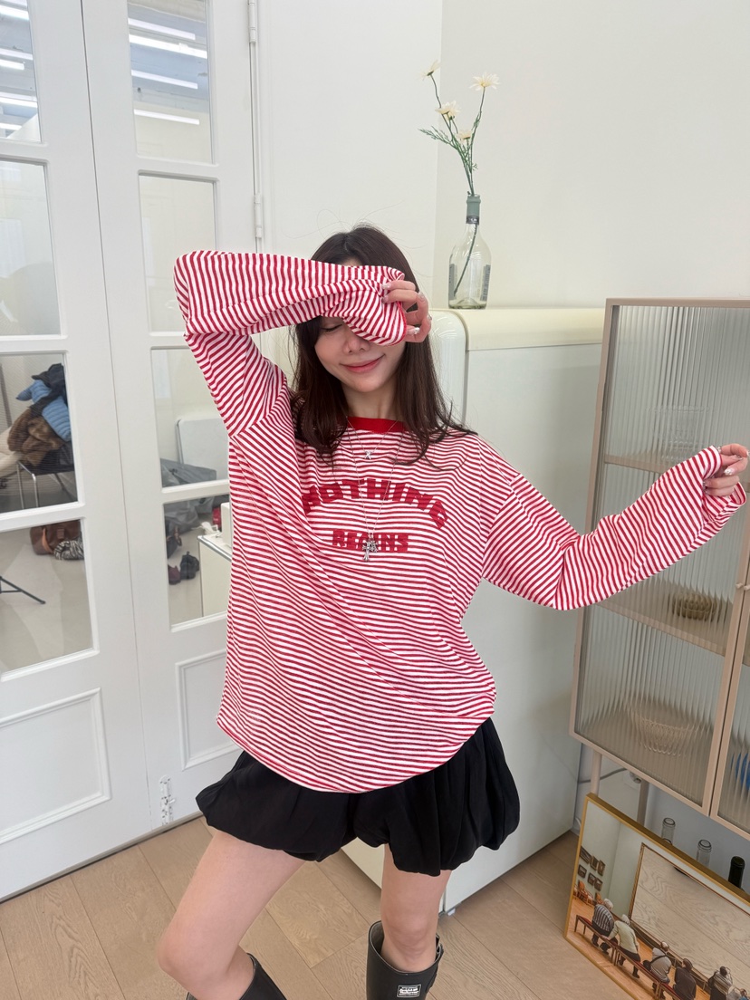 LUMIPLE韓國代購女裝新款休閑熱賣人氣時尚26春夏長袖T恤LUMIPLE長袖T恤