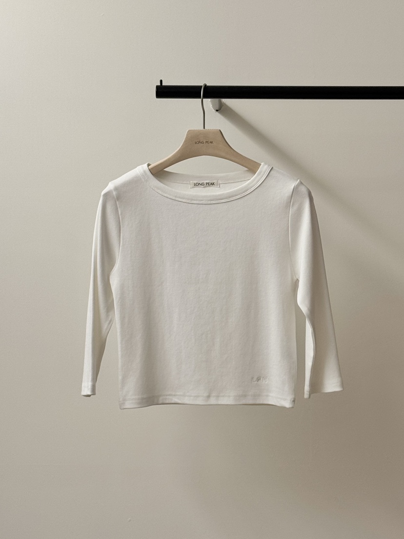 LONG PEAK東大門實拍女裝新款人氣時尚推薦26春夏長袖T恤船領LONG PEAK長袖T恤圖色1