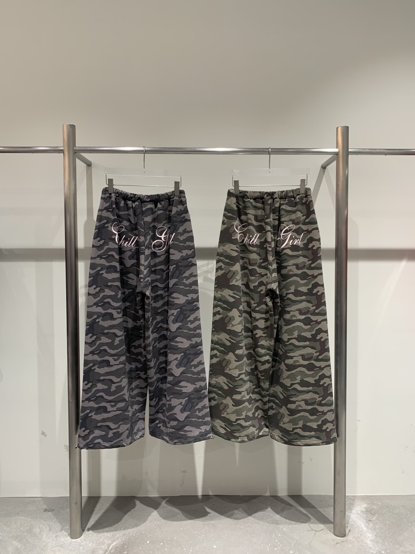 OKIE東大門直郵女裝新款休閑熱賣職業26春夏人氣休閑褲迷彩OKIE休閑褲