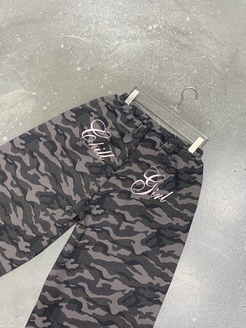 OKIE東大門直郵女裝新款休閑熱賣職業26春夏人氣休閑褲迷彩OKIE休閑褲